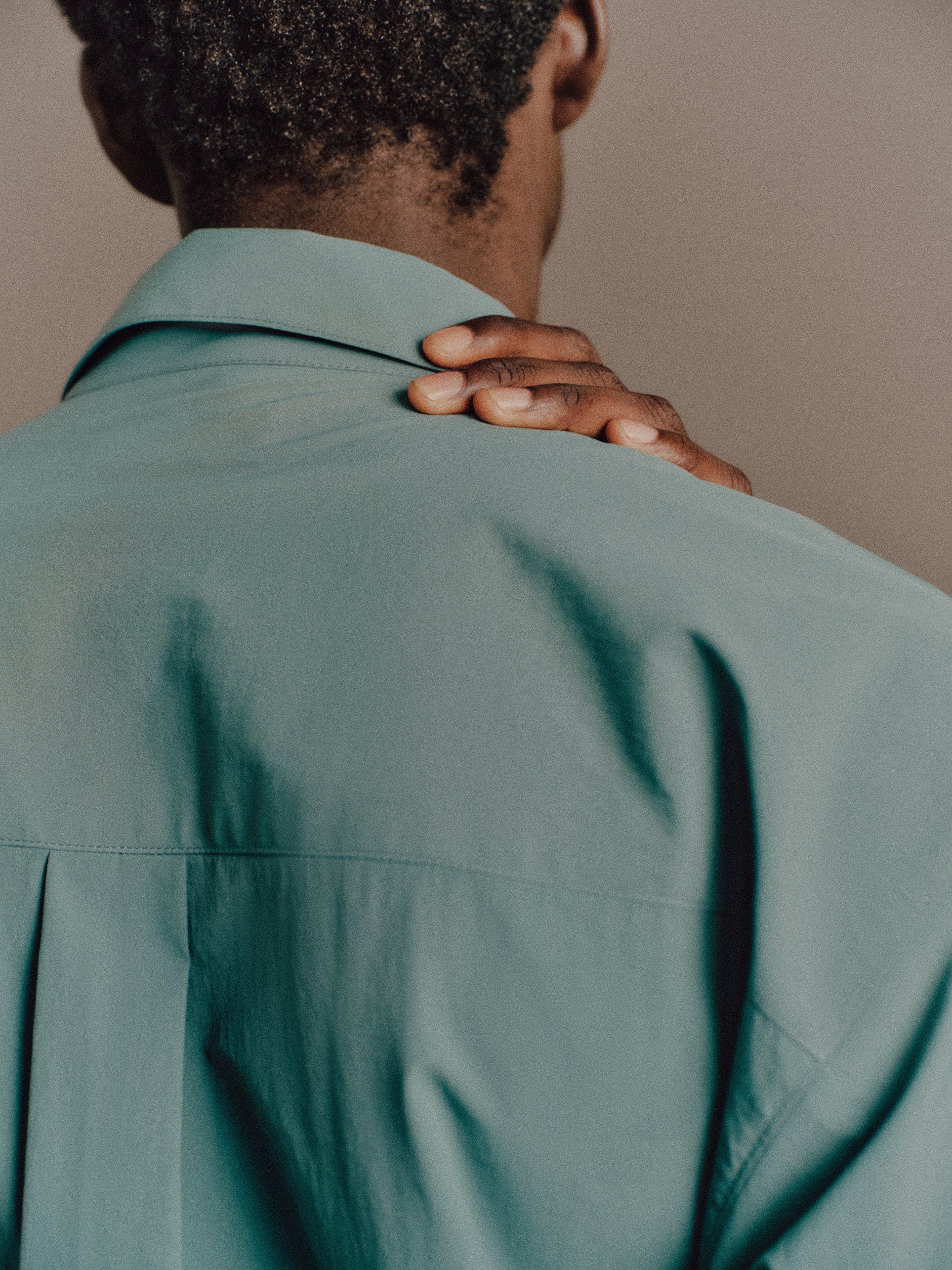 Muhamed wears Haley Shirt In Green